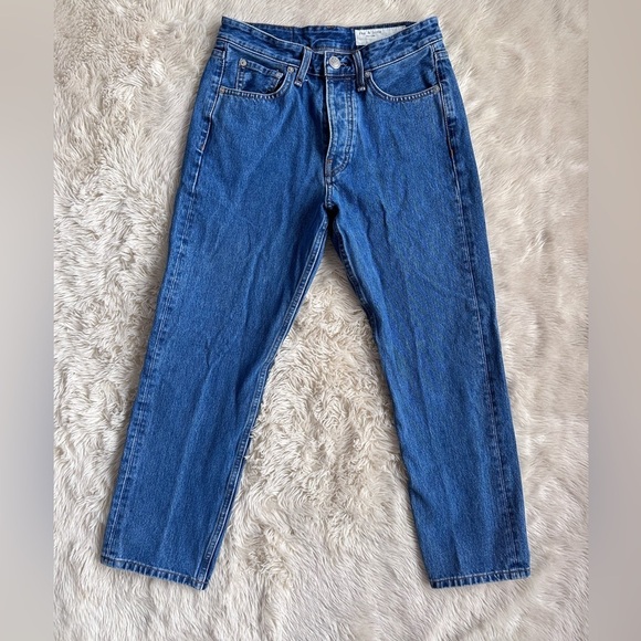 Rag & Bone Alex High Rise Straight Leg Jeans Blue Denim Indigo Wash Size 27 - Picture 3 of 15